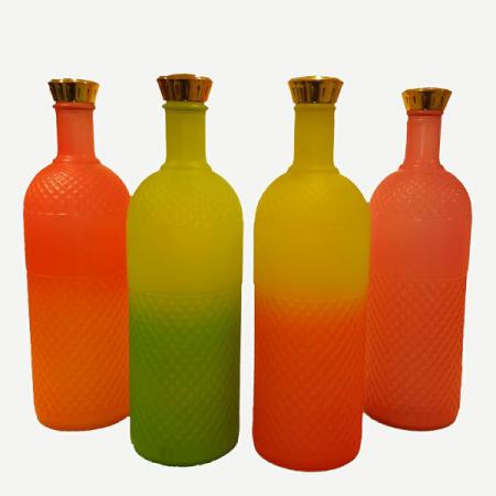 رنگهای مورد استفاده در ساخت بطری شیشه ای